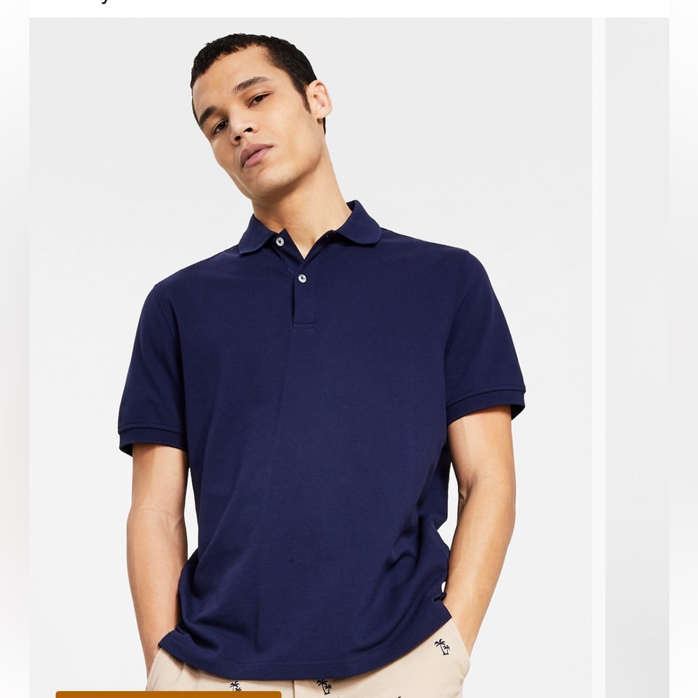 Navy Blue Men's Polo Shirt